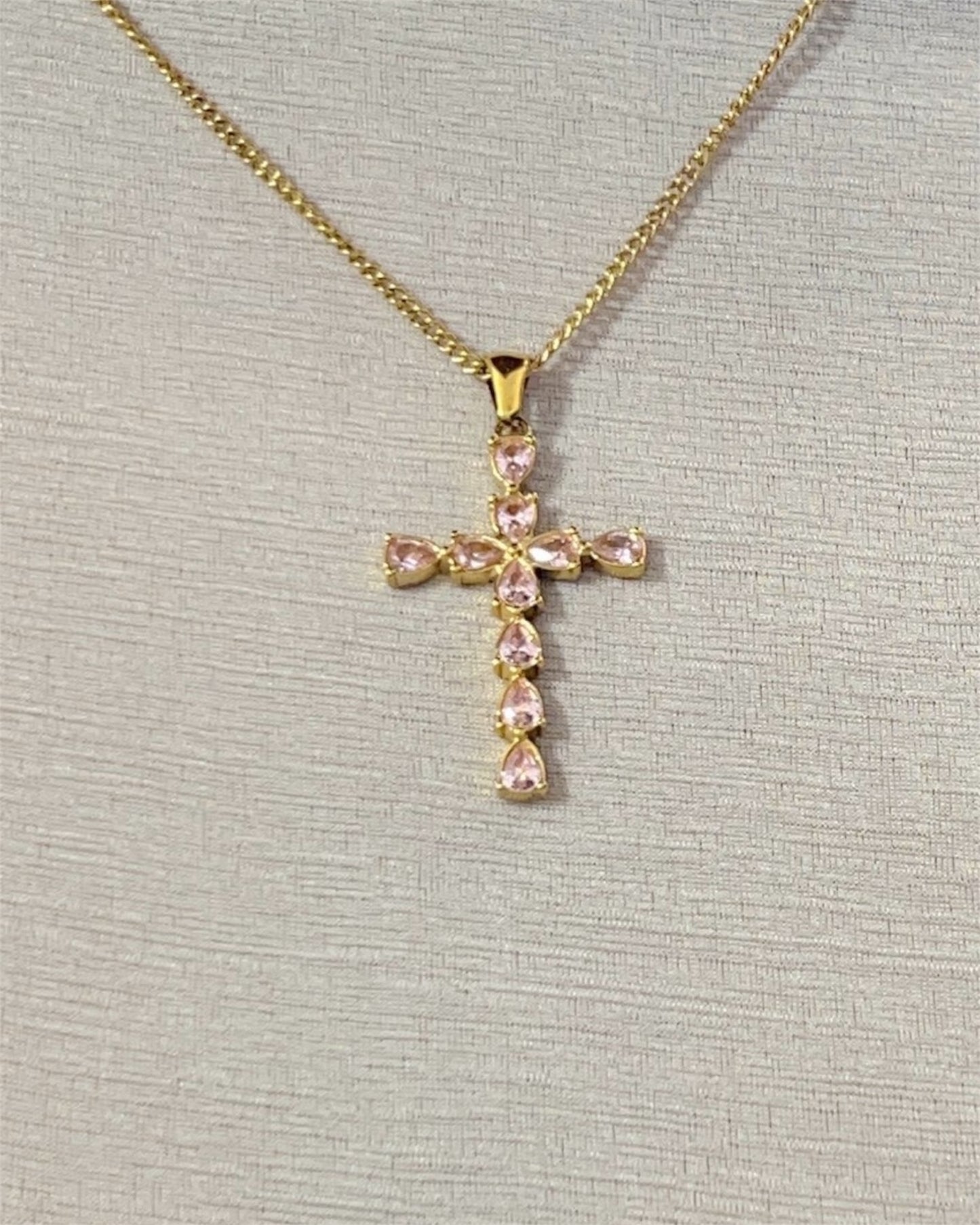 Pavé Cross Necklace
