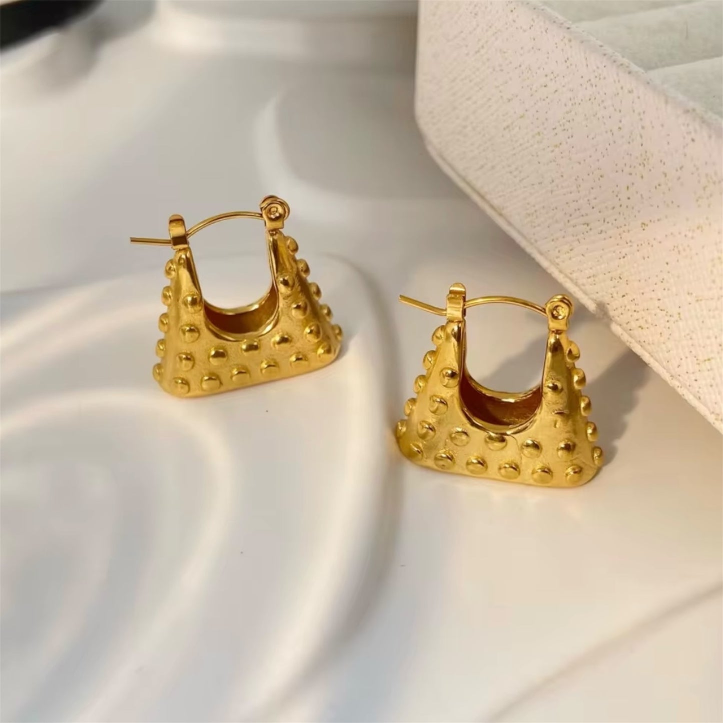 Petite Knocker Hoops