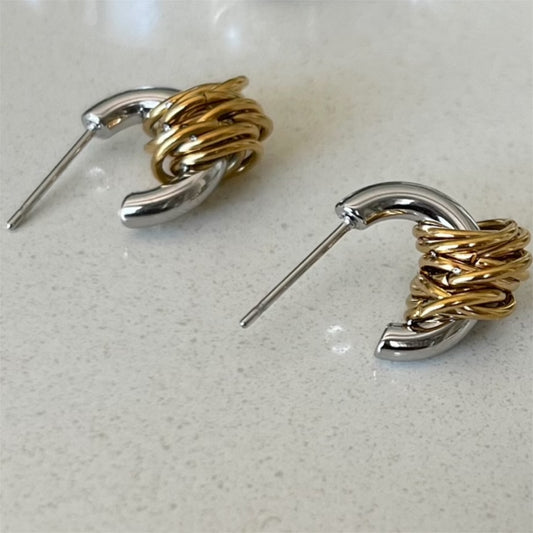 Tiny twist Hoops
